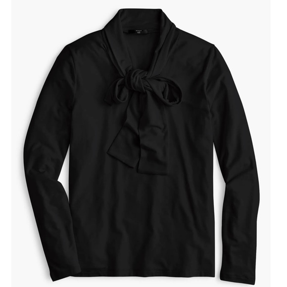 J. Crew Tops - J.Crew 365 Stretch Tie Neck Blouse, size M